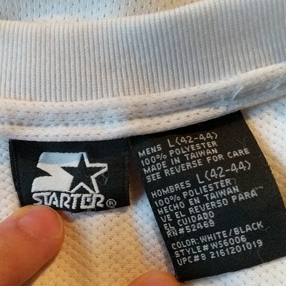 STARTER Shirts Starter Size L Mens White Sleeveless Jersey Poshmark